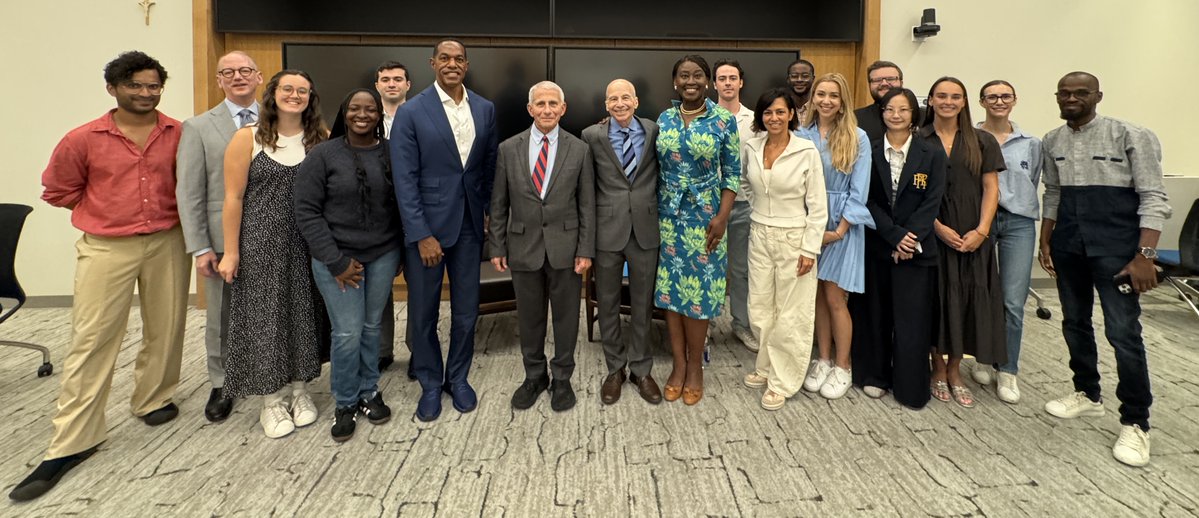 oneillinstitute's tweet photo. Thank you to the speakers and participants who joined us for our armchair conversation with Dr. Fauci, moderated by @LawrenceGostin, Founding Director of the O'Neill Institute. 

It was an insightful, important conversation on national and global health.

#NationalHealth #GlobalHealth