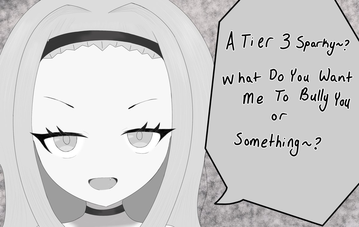 Kagenemuru's tweet photo. todays fun little practice 
mesugaki hime 
i took 6.5 hours to make it i feel bad i got slower on this one but still tried https://t.co/bYwkIJvMbZ