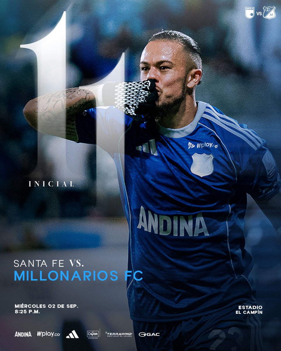MillosFCoficial's tweet photo. ¡El XI inicial!
 
▶️ Los 11 elegidos para el Clásico Capitalino. ¡VAMOS MILLONARIOS! 💙🔥
 
𝐋𝐞𝐠𝐚𝐝𝐨, 𝐀𝐦𝐨𝐫 𝐲 𝐆𝐥𝐨𝐫𝐢𝐚 Ⓜ️ https://t.co/Abm40d9sdv