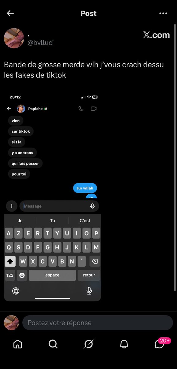 ssiadoll's tweet photo. pas mehdi qui se parle a lui meme 😂😂😂😂 wallah fo vrm l’interner c pas possible https://t.co/F1vROVcXar