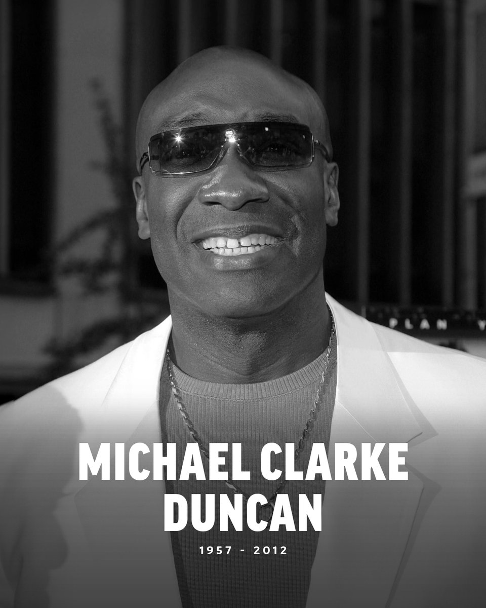 CoveredGeekly's tweet photo. Michael Clarke Duncan passed away 14 years ago today 🕊️

He was only 54 💔 https://t.co/it1rPnOvLd