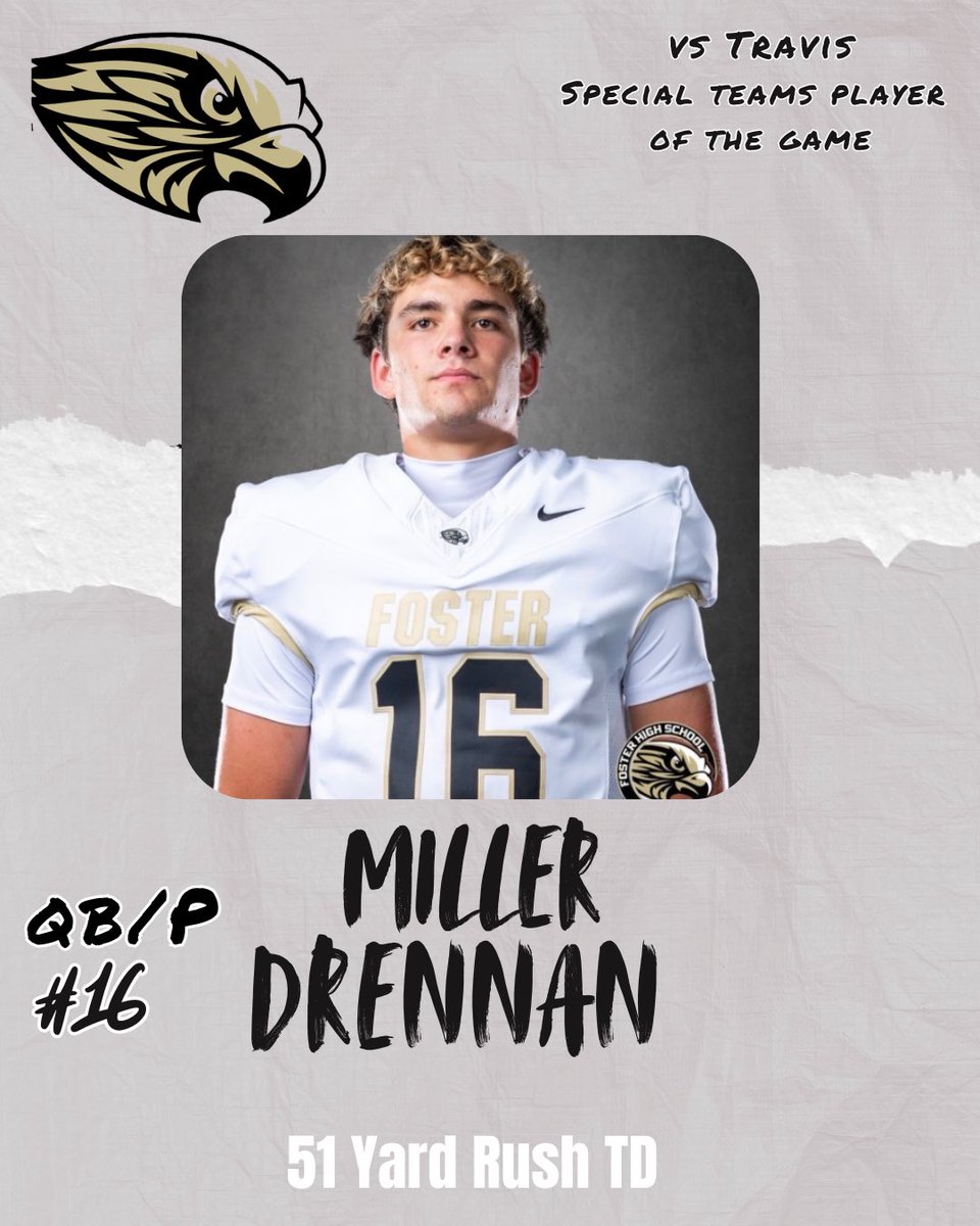 FosterFootball's tweet photo. Week 1 Players of the Week!! Congrats to these guys for “balling out”!! @FosterHSNews @AthleticsFoster https://t.co/qkT9VWt5N2