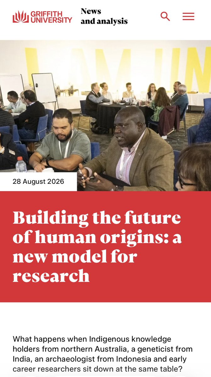 MDPetraglia's tweet photo. Some nice coverage of our human origins workshop last week https://t.co/bu9y5AoOOo https://t.co/INFG9lx7ag