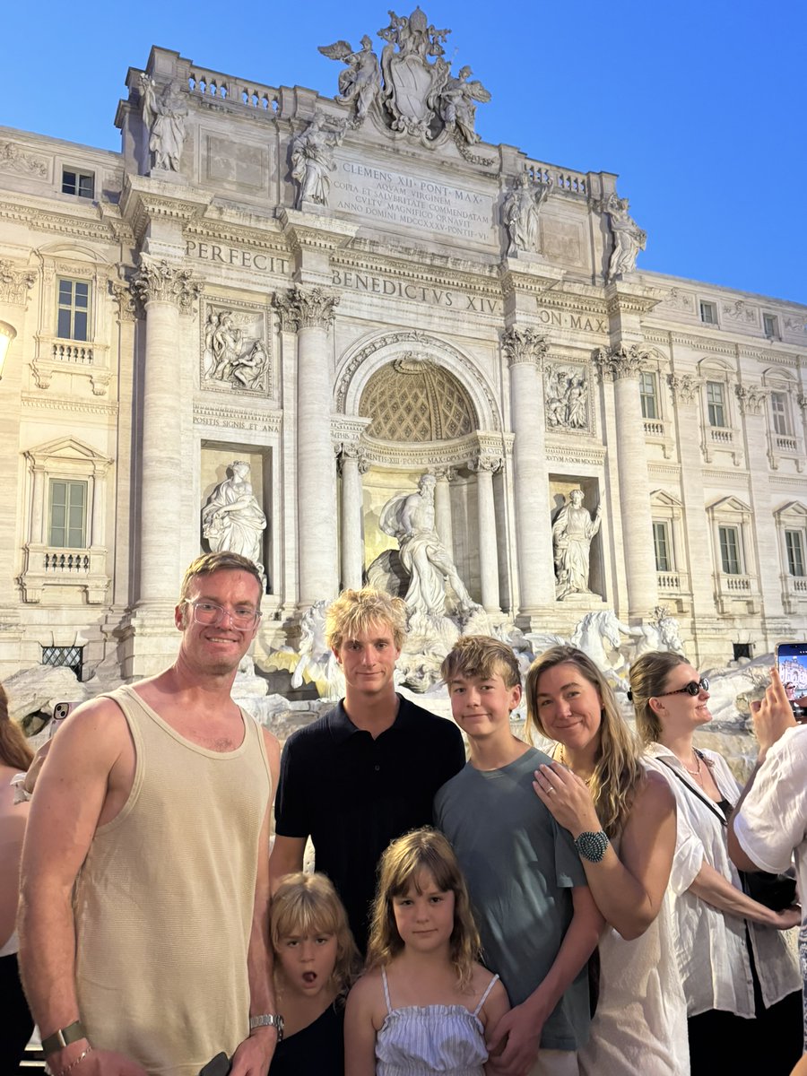 ClintonRamsey's tweet photo. Rome does this to a family. Who's throwing the coin? https://t.co/OcctdBcotA