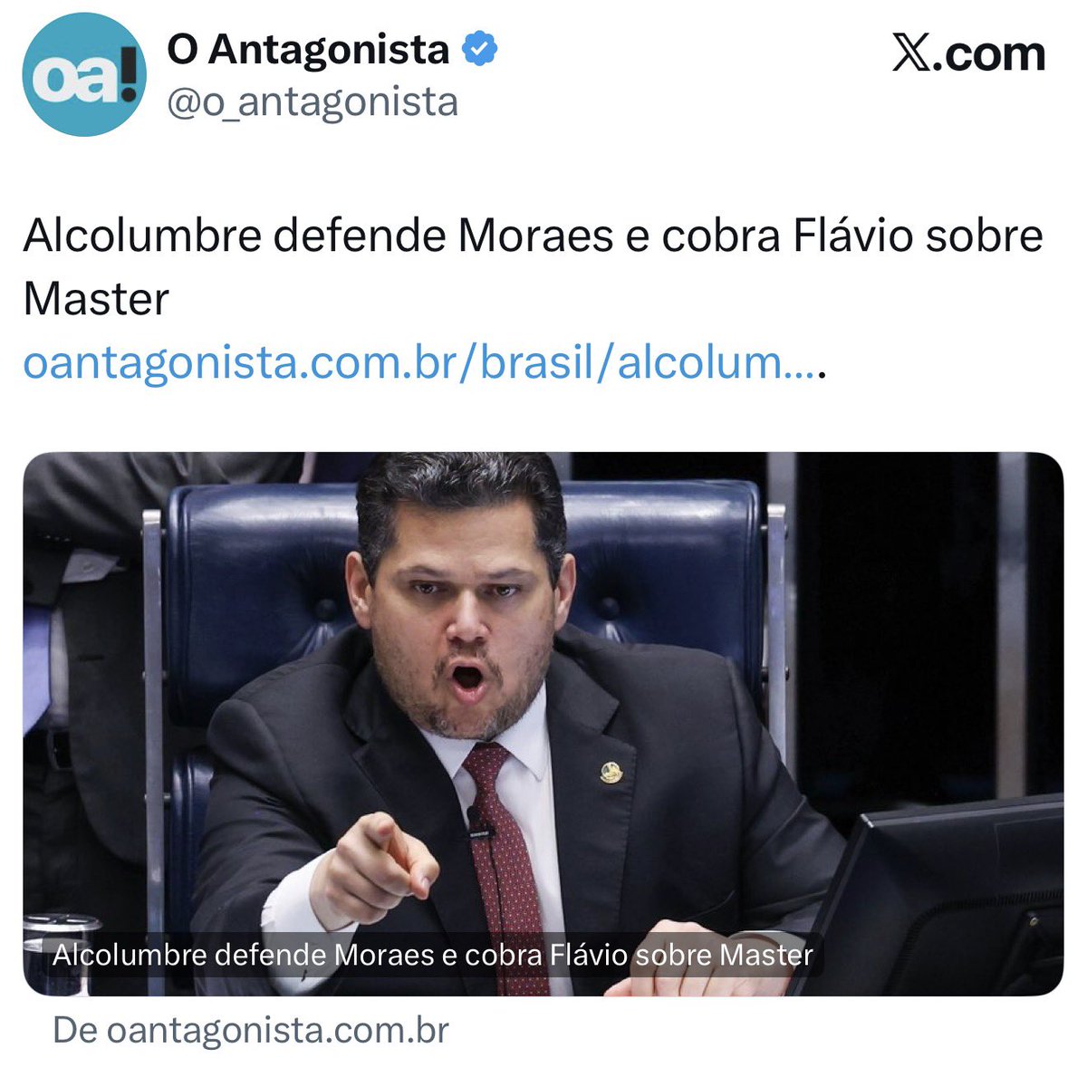 Maubmarcon's tweet photo. Ele não defendeu Moraes ele se defendeu, pois se Moraes cair ele cai também. https://t.co/Vep8tw7wo2