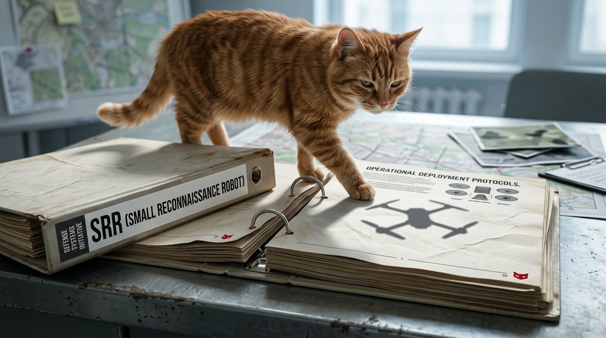 DRONE_RH's tweet photo. Most cats knock stuff off the counter.
This one knocked a favorite out of Tranche 2.

November 2024: SRR selection. 
2025: LRIP. 
2026: follow-on kibble, Air Force assessment, allies showing up with crates.

Cat season finally found a cat with a program office. https://t.co/fbZRfRUANX