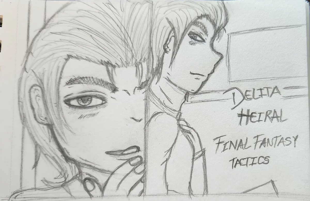 LovelyNana771's tweet photo. Smexy sketch of Delita Heiral from FFT cuz why not and just felt like drawing my naughty little warmonger lowborn king of Ivalice hehe enjoy ❤️🥰😁 i tried a different style lol xD
#sketchart #DelitaHeiral #finalfantasytactics #traditional #art #FFTactics https://t.co/jPepQKhj2I