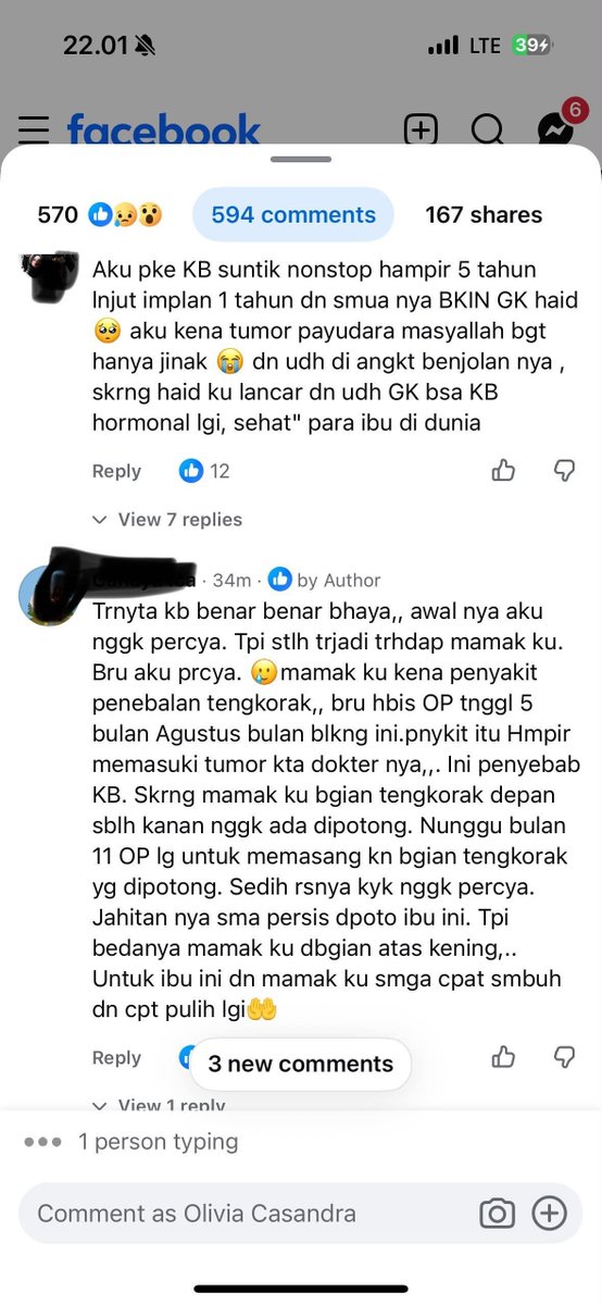 NakesPuskesmas's tweet photo. Kerisauhan hati para ibu-ibu ini sangat wajar. Soalnya harus diakui juga, mau alat kontrasepsinya hormonal maupun non-hormonal, emang punya efek samping dan risikonya masing2. Sederhananya:

- Hormonal (suntik, pil, implan)→ efeknya berkaitan dengan hormon seperti perubahan pola haid, sakit kepala, mual, perubahan mood, atau pada metode tertentu ada risiko pembekuan darah.
- Non Hormonal:
IUD →haid lama, kram, risiko bergeser, tapi efektif, jangka panjang dan kesuburan terjaga
Kondom, Senggama Terputus, Kalender →risiko "kebobolannya" tinggi, meskipun penggunaannya relatif praktis.

Kalau mau yg gak ada efek sampingnya, selepas pemasangan, Tubektomi atau Vasektomi aja tuh yang paling ideal.

Tapi kalau efeknya sampai menyebabkan tumor atau kanker sih harus ditelisik lebih jauh dulu itu. Soalnya kan tumor atau kanker itu multiple causa biasanya, risikonya gak berdiri sendiri, tapi akumulasi dari kebiasaan buruk kita bertahun-tahun.