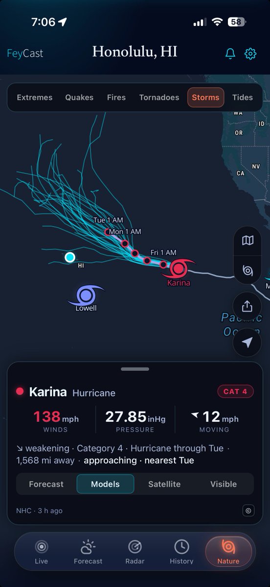FeyCast_App's tweet photo. Today's project --> A middle school teacher asked me to add spaghetti models to tropical storms. If you have a request, let me know, and I'll do my best to implement it. 🌀 https://t.co/2CMK1ANfXZ