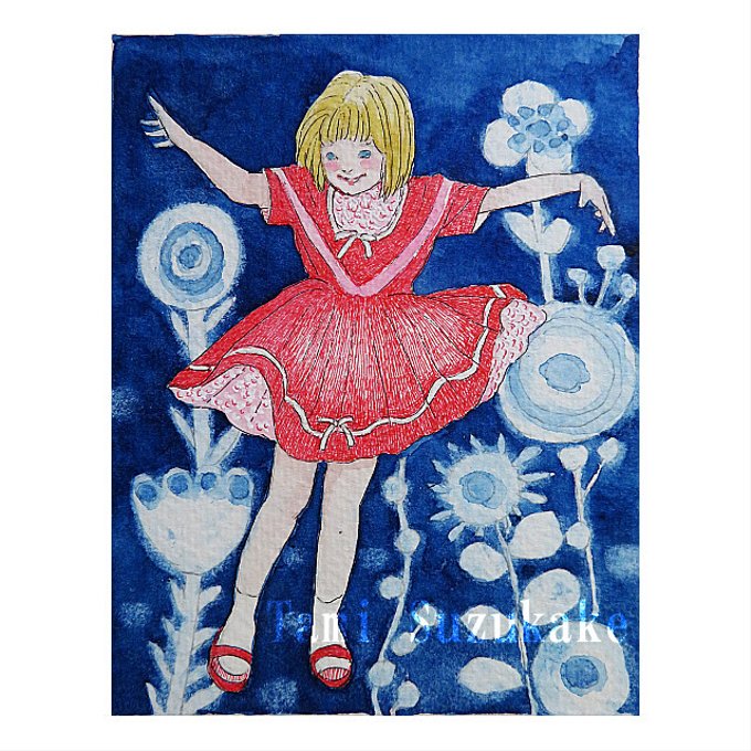 spgn7xu9's tweet photo. tamiのアートショップさんの水彩画・原画「踊る少女」 https://t.co/ZkjrCkWAs0 #minne https://t.co/O5WdHqNbfl