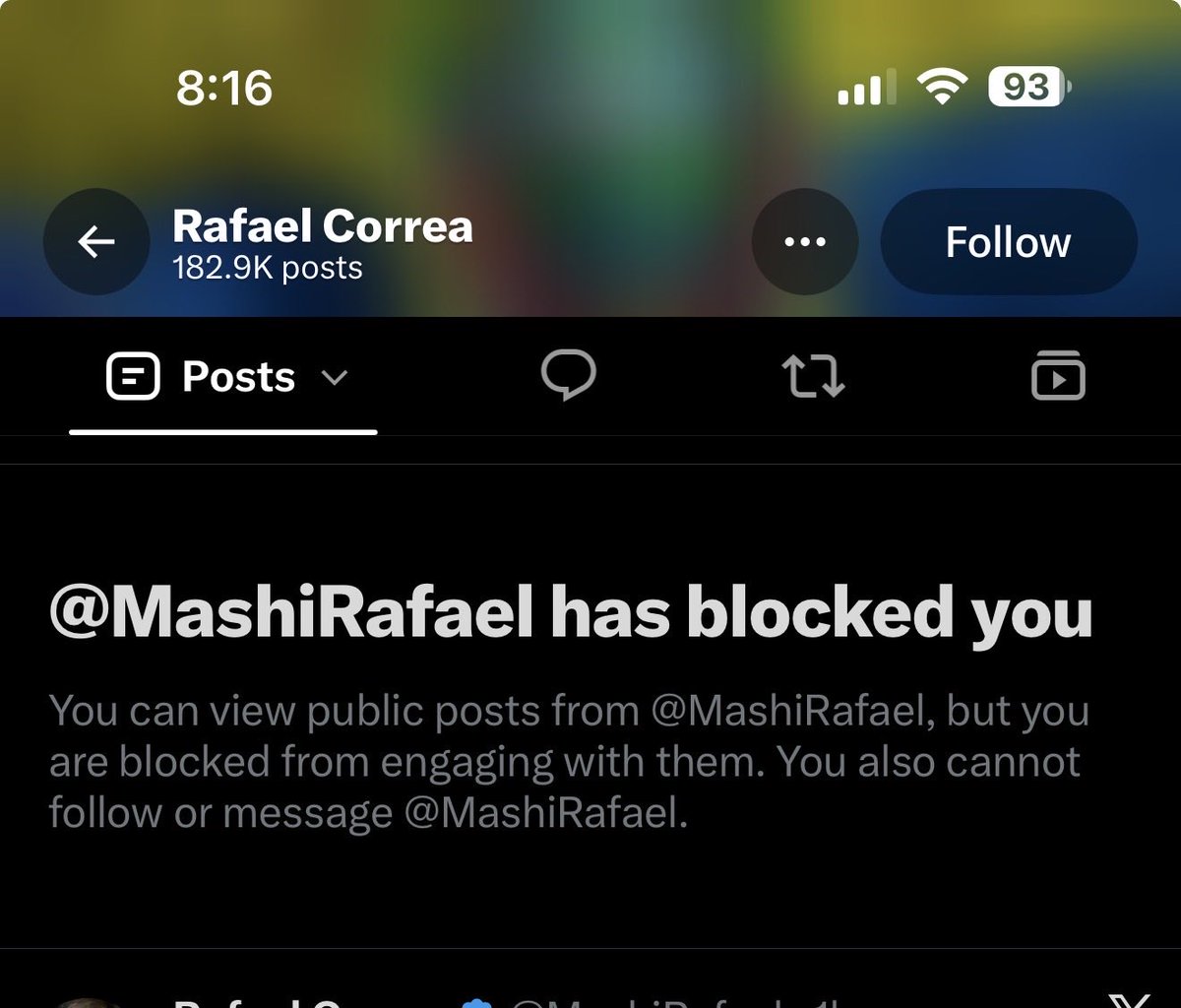 MickeyC10's tweet photo. Que honor tengo ser bloqueado por este delincuente mamarracho!! @MashiRafael 😆 ya mismo te toca a ti loca!! https://t.co/dPzcXWQUZ6