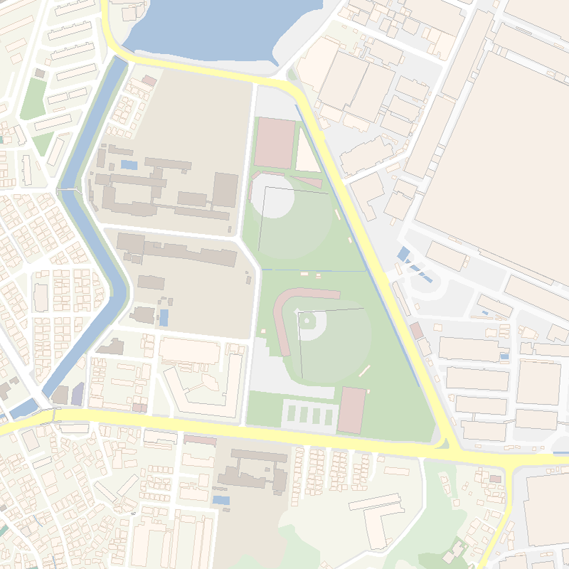 geotofficial's tweet photo. 【#地理好きさんへの挑戦状 609】
ここはどこの地図でしょう？

本日9月3日は「#ホームラン記念日」です。
「#球場マップ」だけで日本の地域（野球場⚾）を当ててください。皆様のご挑戦をお待ちしております！ https://t.co/p9VOu58iae