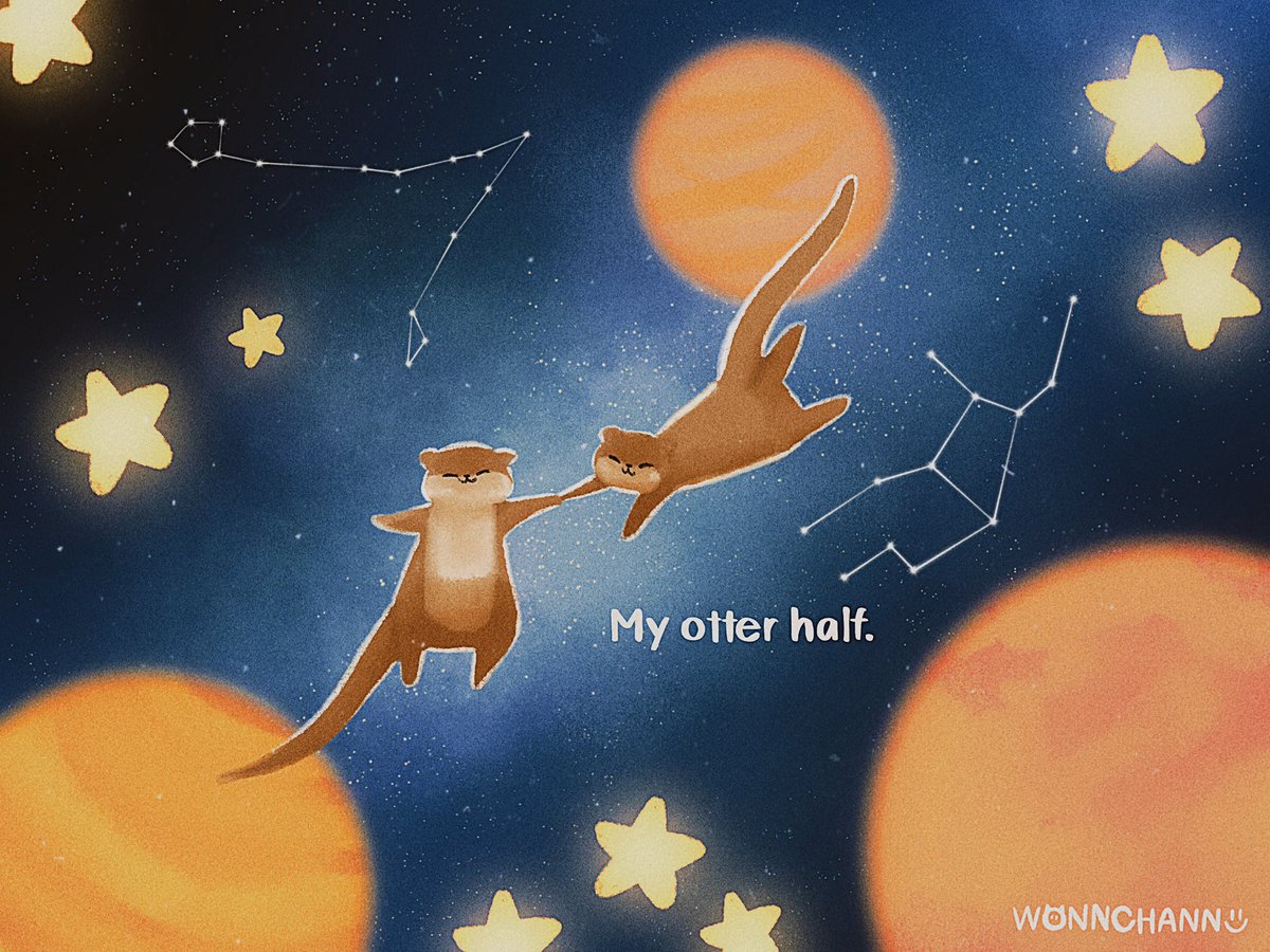 wonnchann's tweet photo. My otter half https://t.co/RCheYklE2Z