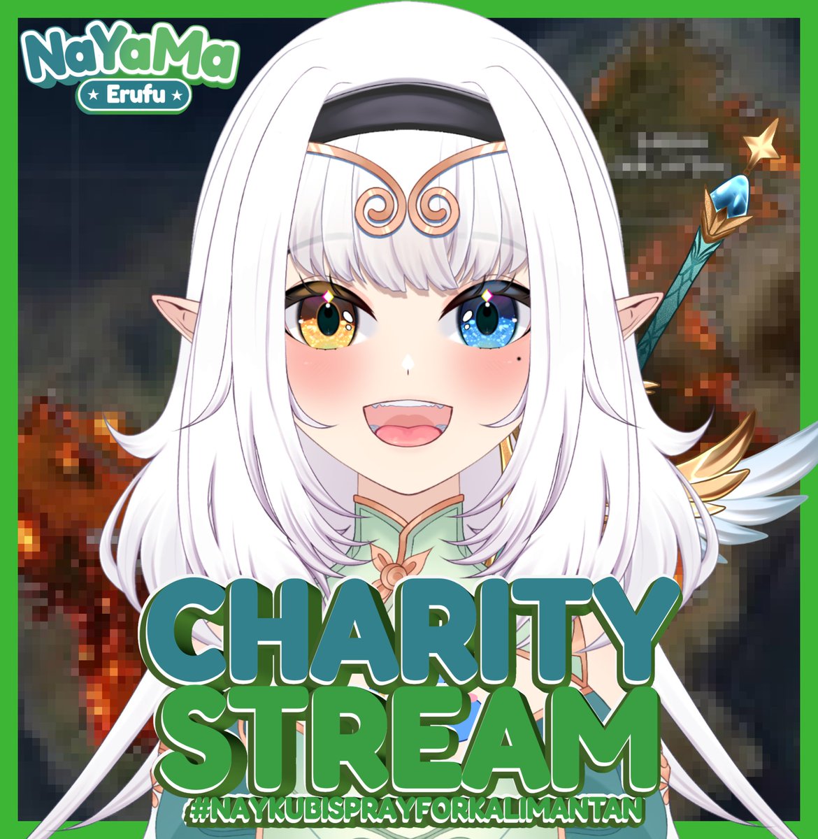Nayama_erufu's tweet photo. Nai Hai, Minna!!💚
ahirnya setelah sekian lamanya ini lahcharity pertama saya📜💚

mari kita bersama-sama memberikan sedikit bantuan dan kepedulian kita untuk saudara-saudara kita yang sedang membutuhkan bantuan di Kalimantan🫂.

live hari ini📜(1/3)
#NayKubisPrayForKalimantan https://t.co/9xpCchRiEZ