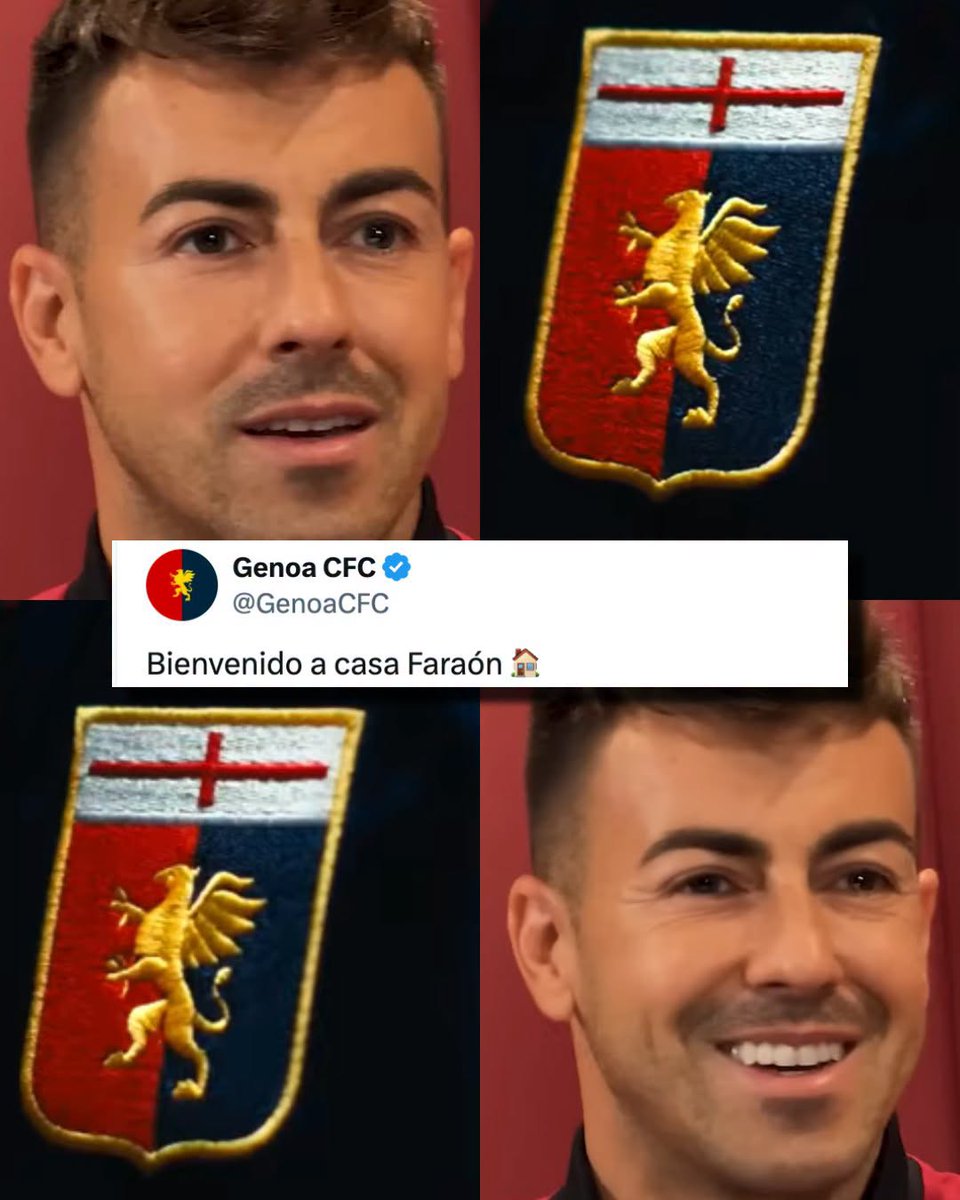 InvictosSomos's tweet photo. Después de dejar huella siendo campeón de un título europeo y ser despedido como ídolo de la Roma, el gran Stephan El Shaarawy decidió volver al lugar donde todo comenzó. 

Sí, señoras y señores, el futbolista de La Cresta fue presentado oficialmente como NUEVO REFUERZO del Genoa de Daniele De Rossi.

Seguramente pudo buscar alguna aventura en Arabia Saudita, Estados Unidos u otro destino exótico. Sin embargo, con 33 años de edad, quiso regresar al club en el que se formó y en el que debutó como futbolista profesional.

El Faraón regresó a casa antes de retirarse. Estaba como agente libre y firmó con el verdadero club de sus amores. Qué hermoso final para su carrera. 

EL SHAARAWY VOLVIÓ A CASA.