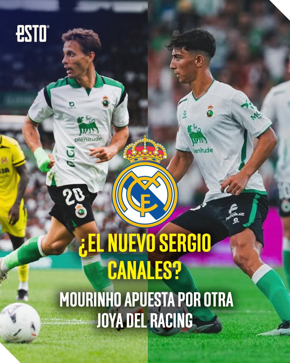 estoenlinea's tweet photo. La historia se repite 16 años después. 😱 

Sergio Canales fue del Racing al Real Madrid por petición de Mourinho. Ahora, Sergio Martínez sigue prácticamente el mismo camino. ⚪️

¿Estamos ante el nacimiento de una nueva estrella? ⭐🤔 https://t.co/1oYmyUoEkH