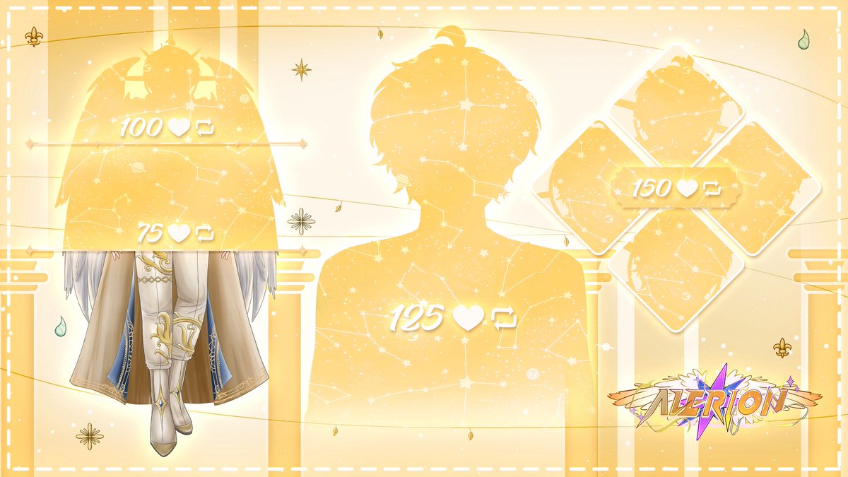 Alerionels's tweet photo. 🔓 50 TARGET REACHED!

Another part of my journey has been uncovered guyss~~ UwU
 But there’s still much more hidden among the stars guys... keep gowing!! ✦
#Alerion #VTuber #ModelReveal https://t.co/7BPPhydCLj