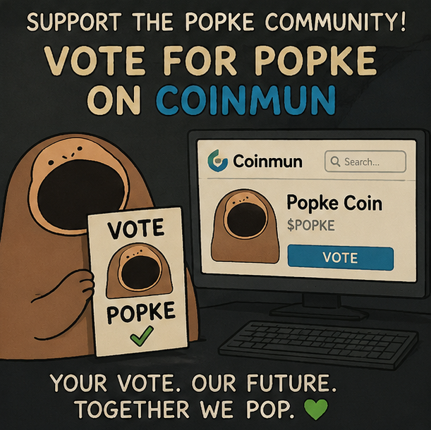SBTrades66's tweet photo. Vote for Popke on CoinMun 🚀 https://t.co/xfdNkDiVmr

DEXScreener: https://t.co/A7h927fagR

CoinGecko Listing: https://t.co/yW60nT3a22

@Popkesol https://t.co/2ZmzCPweWf