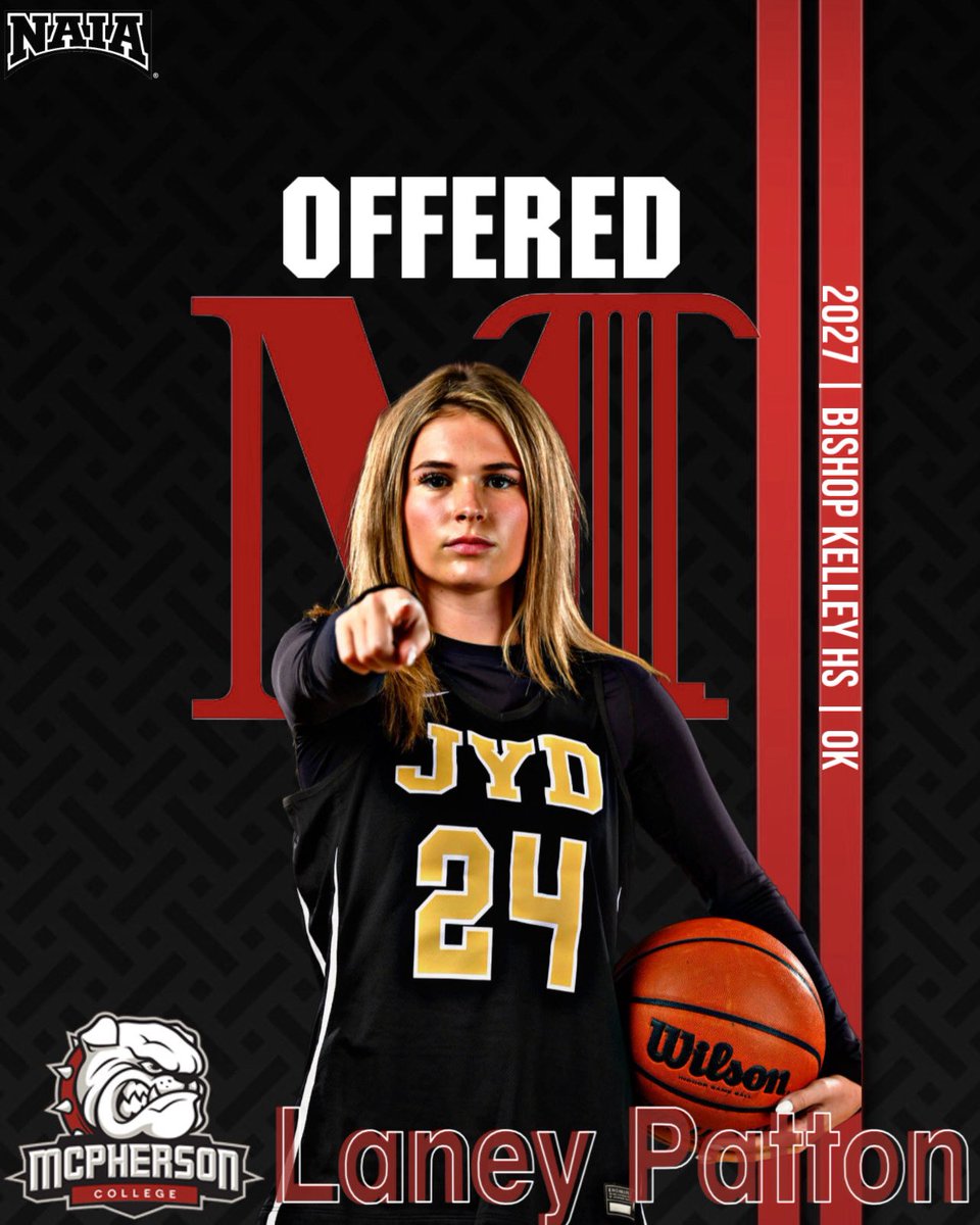 laneyp24's tweet photo. Glad to say I received my second offer from Mcpherson! @JYDBasketball @cometbkgb @Coach_Unruh @MC_BulldogsWBB https://t.co/hVqcbbrsCg