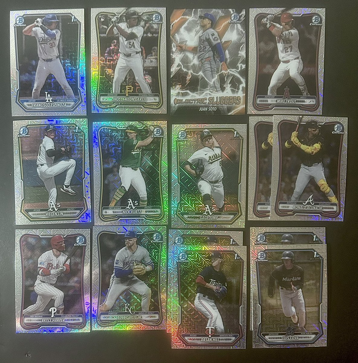 TommysHobbyChnl's tweet photo. #THCStackSale01 Night 5
Post 3
Baseball - .50 cents each
Refractors & Parallels!
PWE 1-4 cards $1.50
BMWT $6
Orders over $75 ship free!
International shipping would be at cost
PayPal and Venmo accepted!
Retweets appreciated π
#THCStackSaleBaseball https://t.co/4M6i61IF63