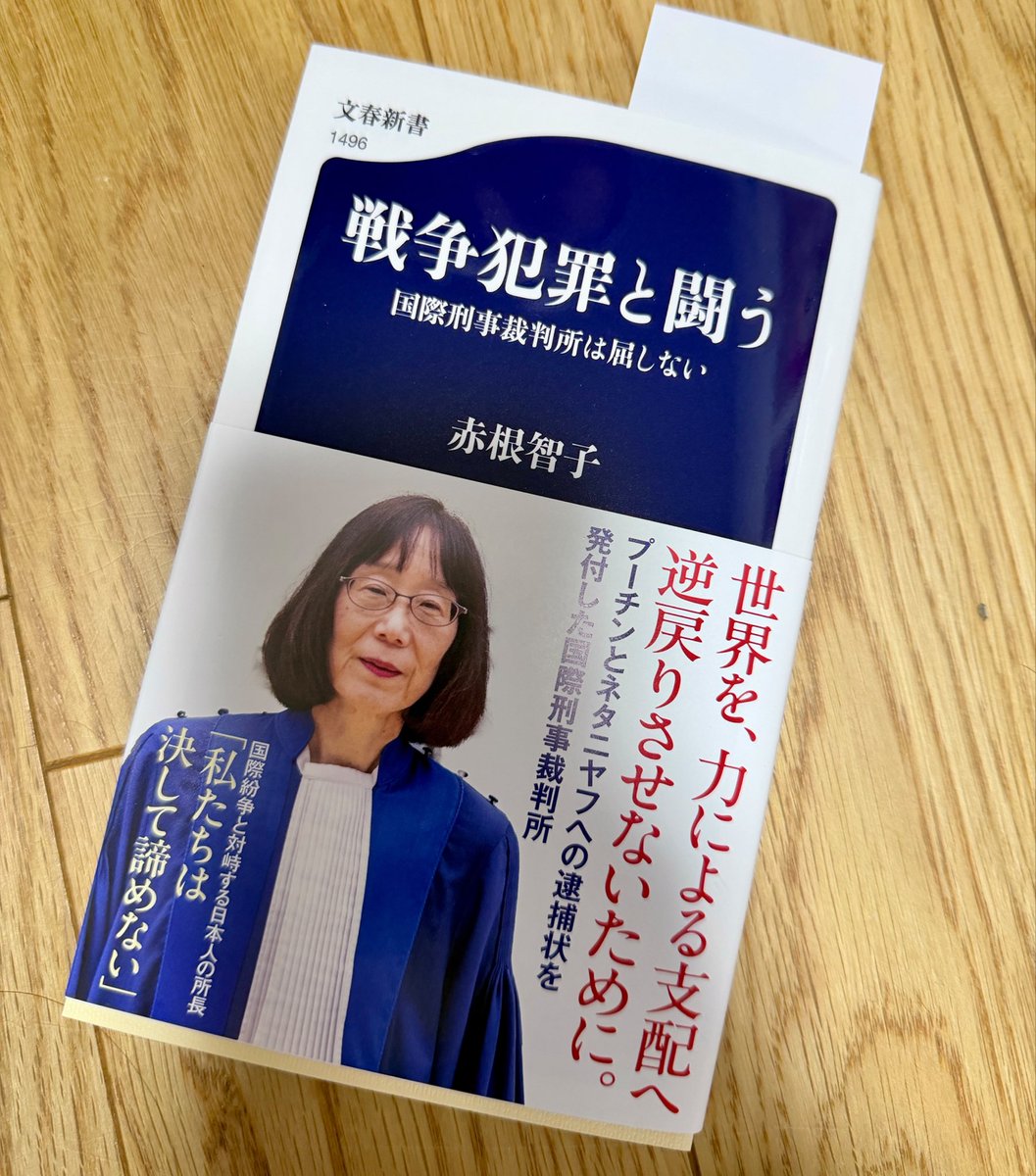 ntm_argyle's tweet photo. 赤根さんの本まだ読み始めたばかりなんだけどICCの所長として先を見据えて日本政府にお願いしていたのになにも果たせないどころか最終的に経済制裁がされても残念と言う言葉だけで片付けているんだなって思うととても悔しい気持ちになってきた、、、 https://t.co/IduQibF92g