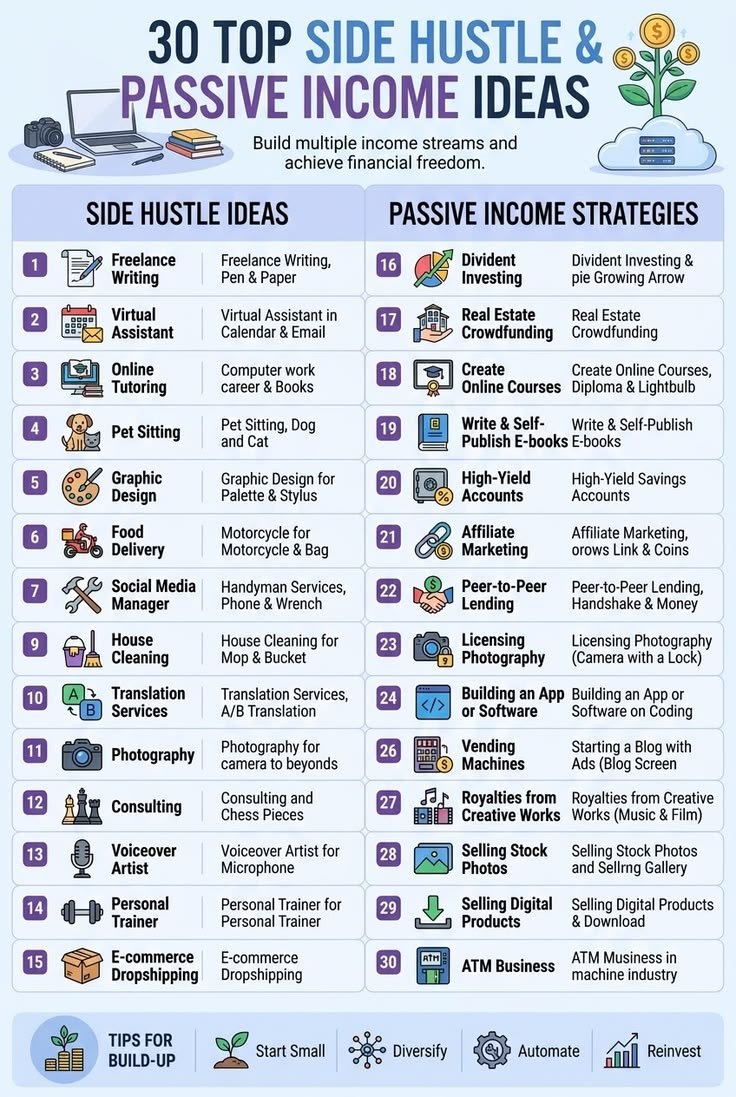 maxpostingx's tweet photo. You are actively choosing to stay broke every single day you ignore the massive digital wealth transfer happening right on your phone.

Here is the master list of 30 proven passive income streams you need to steal today to achieve financial freedom and follow @maxpostingx for more.