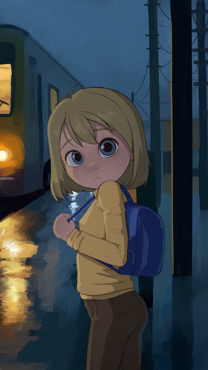 SReaperDraws's tweet photo. A new fan art of Riley, what would have happened if she had stayed on the bus...?🤔 https://t.co/ukaomcOvbe