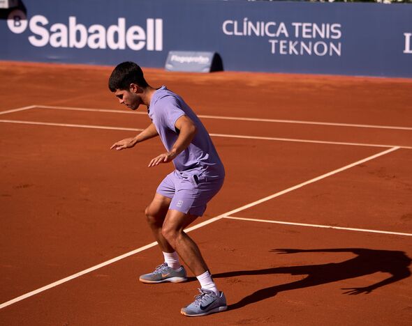 GutCheckBet's tweet photo. Alcaraz, #2 seed and the defending champion. He opened with a 6-4, 6-4, 6-4 win in his first match since April.

Faria, ranked No. 72, needed five sets to beat Brooksby on Monday, with a New York crowd against him the whole way. https://t.co/B0ltFnVkTz