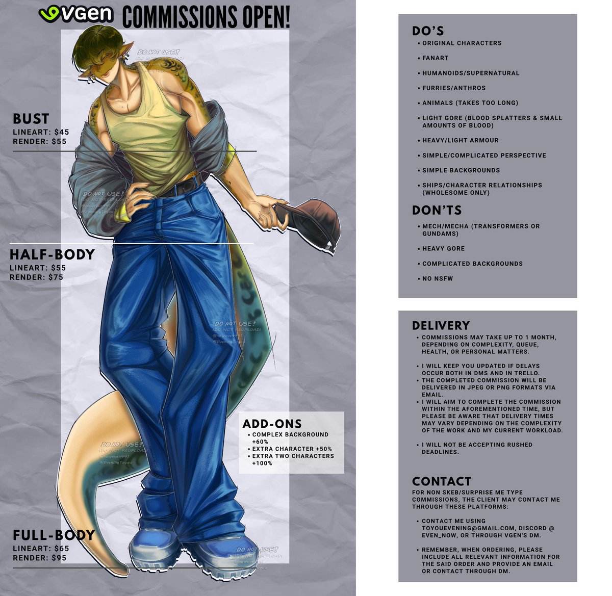 noweven441's tweet photo. Finally made a Commission Sheet! 

More info in Vgen: https://t.co/bHJDQdyBzv

#VgenComm #Vgencommission #vgenopen https://t.co/0M5suZ3BCX