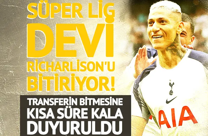 JulieNBCNews's tweet photo. #SONDAKİKA 
Transferin bitmesine kısa süre kala Süper Lig devi Richarlison'u bitiriyor!
Trabzonspor, Tottenham'ın dünyaca ünlü Brezilyalı yıldızı Richarlison transferinde önemli mesafe kat etti. Bordo-mavililerin oyuncuyla sözlü anlaşmaya vardığı, Richarlison'un da https://t.co/OgeAmYL6Q3