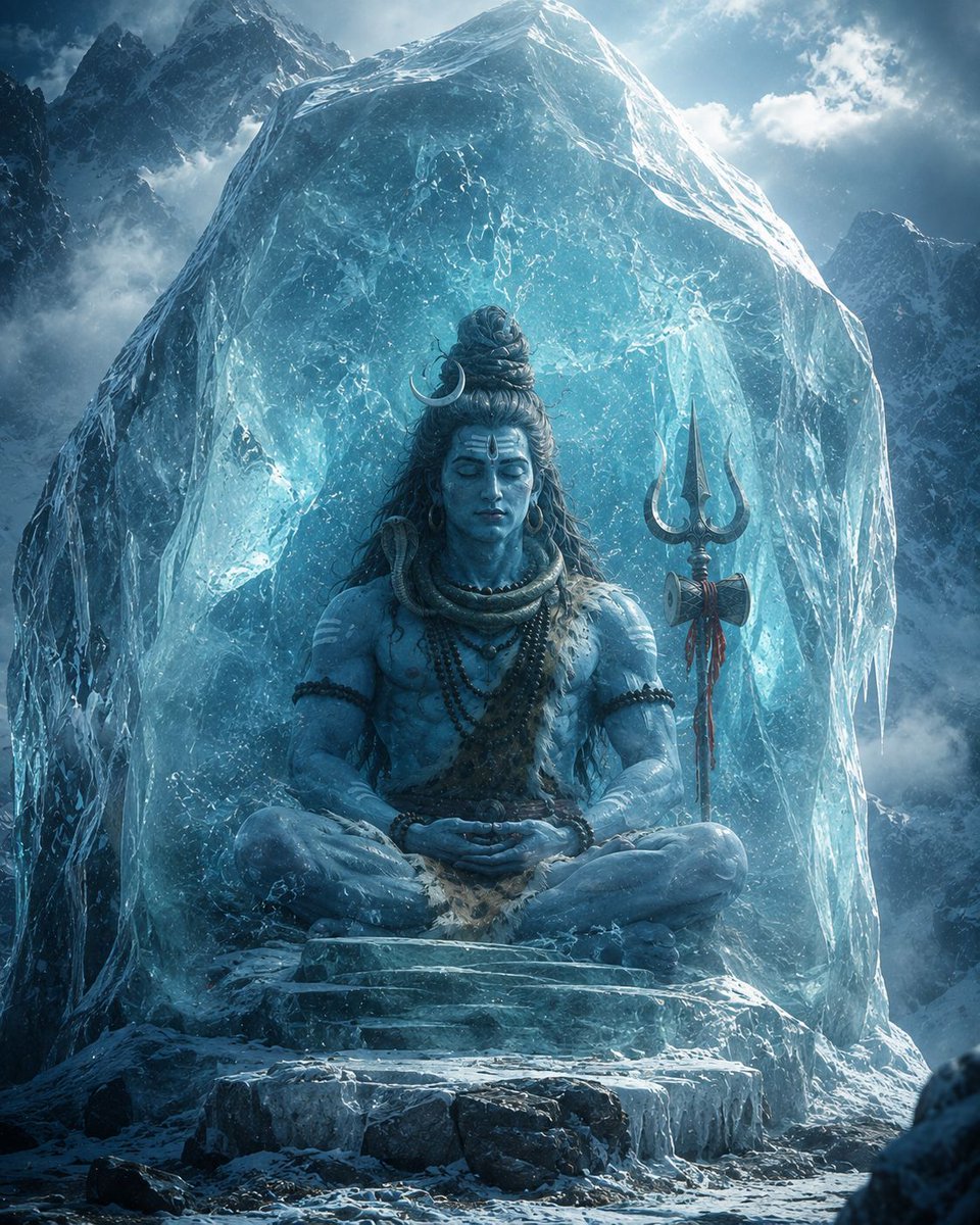 MahadevVisuals's tweet photo. ❄️🔱 हिमालय की बर्फीली खामोशी में भी महादेव की साधना अनंत है। 🕉️

जहाँ संसार ठहर जाता है, वहाँ शिव की चेतना जागती रहती है।
शीतल हिम में विराजमान महादेव — अडिग, शांत और अनंत। 🙏

हर हर महादेव 🔱

ॐ नमः शिवाय 🕉️ https://t.co/sT95rywVHp