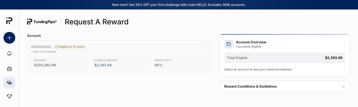 sarinfx's tweet photo. Finally payout day 💰

Been waiting 10+ days for this $2.3k payout from @fundingpips, so it feels good to finally be able to request it.

Been a rough period on the charts lately, so this one feels even better. https://t.co/JhWflZowsz