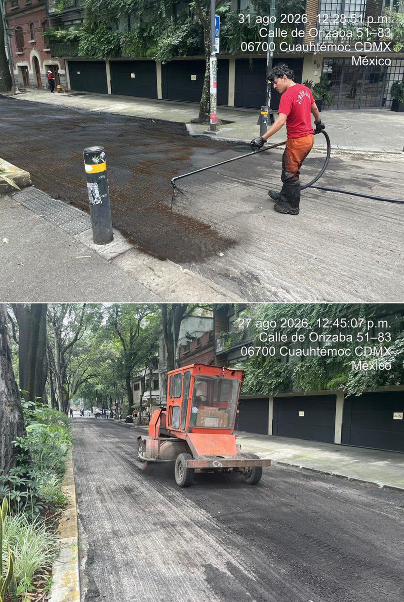 AlessandraRdlv's tweet photo. Estamos repavimentando Colima, Orizaba y los alrededores de Plaza Río de Janeiro, porque caminar, manejar y vivir en calles dignas no debería ser un lujo.

Aquí la obra se hace donde la gente la necesita y se nota en lo cotidiano.
Estamos recuperando nuestras calles, una por una, para quienes las caminan todos los días.

#RenaceCuauhtémoc