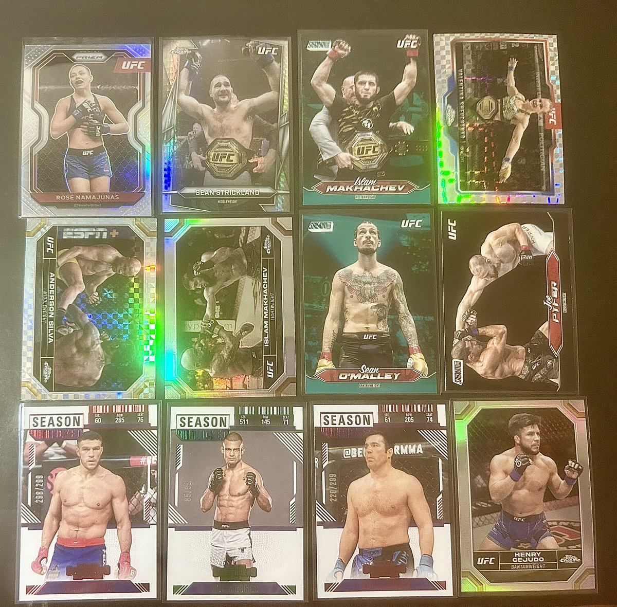 TommysHobbyChnl's tweet photo. #THCStackSale01 Night 5
Post 9
MMA - .50 cents each
Refractors & Parallels!
PWE 1-4 cards $1.50
BMWT $6
Orders over $75 ship free!
International shipping would be at cost
PayPal and Venmo accepted!
Retweets appreciated ๐
#THCStackSaleMMA https://t.co/NP2pimEbNy