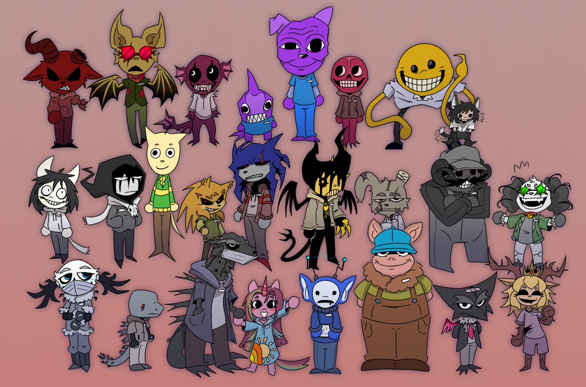 Lexnour_99's tweet photo. Every pillar chase monsters (recode/precode) as animal hospital characters 

#pillarchase #pillarchase2 #pillarchase2fanart https://t.co/l8ZsJ4QHce