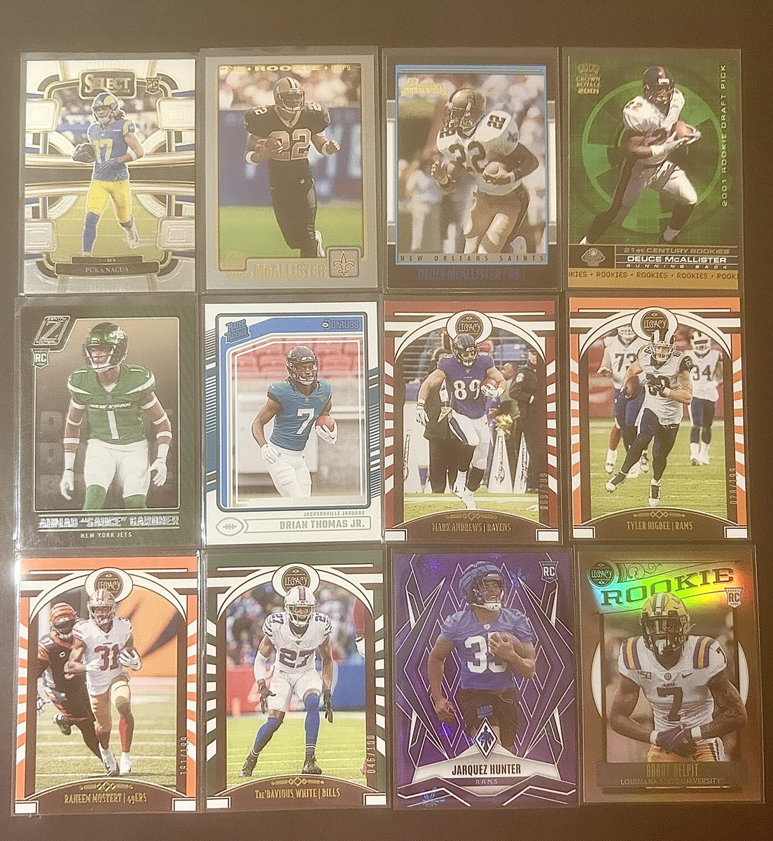 TommysHobbyChnl's tweet photo. #THCStackSale01 Night 5
Post 11

Football - .50 cents each
Refractors &amp; Parallels!

PWE 1-4 cards $1.50
BMWT $6
Orders over $75 ship free!
International shipping would be at cost

PayPal and Venmo accepted!

Retweets appreciated 😁
#THCStackSaleFootball https://t.co/uggNpG83fc
