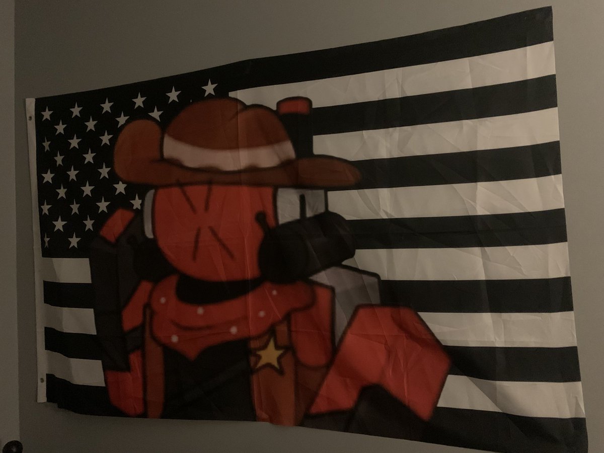 Zydratenx's tweet photo. do you guys like my killdroid flag https://t.co/cZCxcDKW83