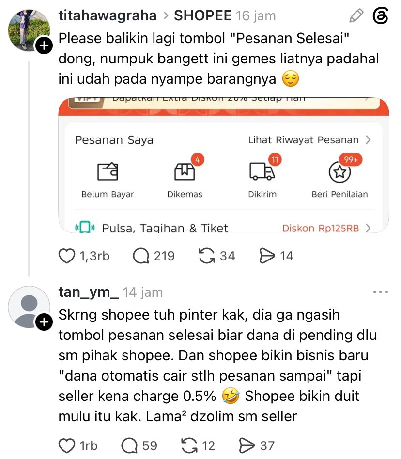 ultramenksms's tweet photo. baru tau system shopee begini?🤔 https://t.co/ErCSEk7qoK