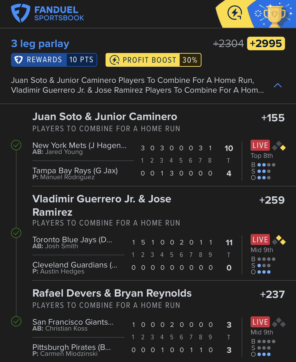 101Parlays's tweet photo. Juan Soto For The Bag 💰🖤⚾️ #fyp #fanduel #MLB https://t.co/p7SjLjPdlY