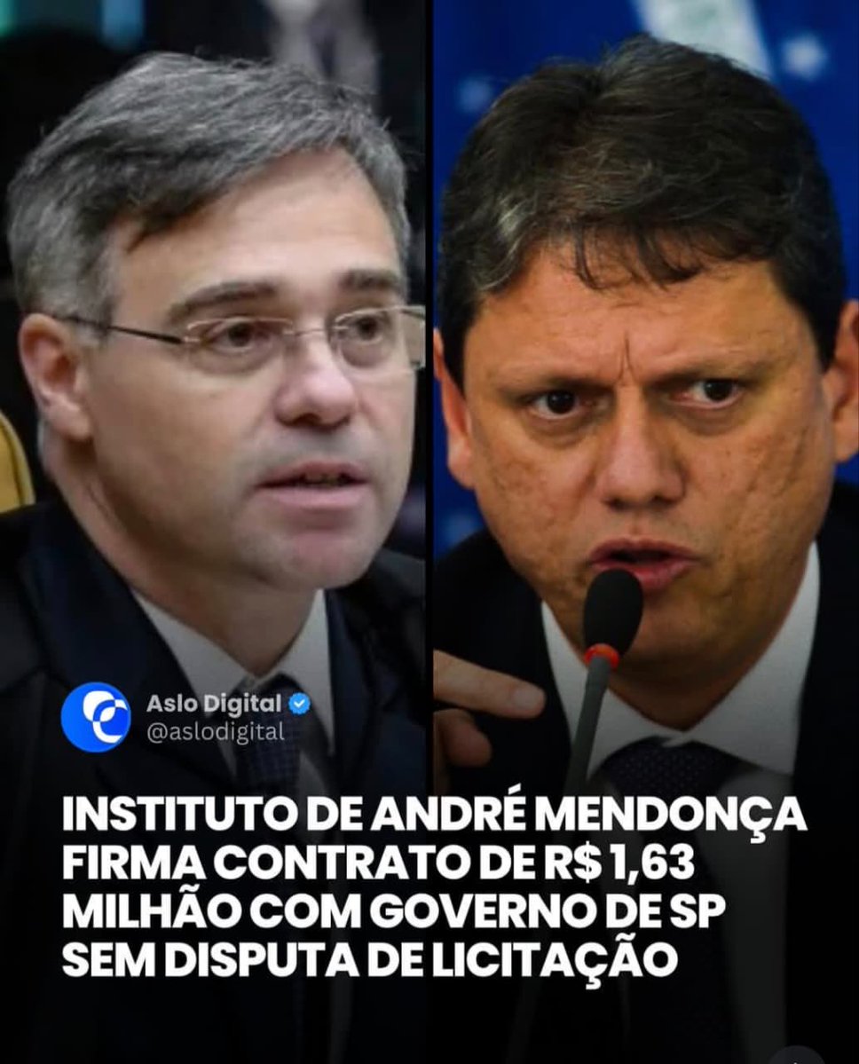 tulzab's tweet photo. O Instituto Iter, instituição de ensino fundada pelo ministro do Supremo Tribunal Federal (STF) André Mendonça, firmou um contrato de R$ 1.630.758 com a Fundação para o Desenvolvimento da Educação (FDE), entidade vinculada à Secretaria da Educação do Estado de São Paulo. https://t.co/0Q00Ljzbir