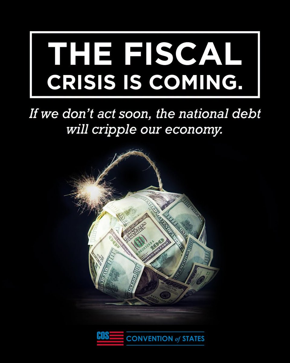 COSProject's tweet photo. This is bigger than politics. >$40 trillion in debt threatens the survival of our nation. The time for action is now. Sign the Convention of States petition and take a stand: https://t.co/YfcUpRGJyP https://t.co/G3W29H4lZL