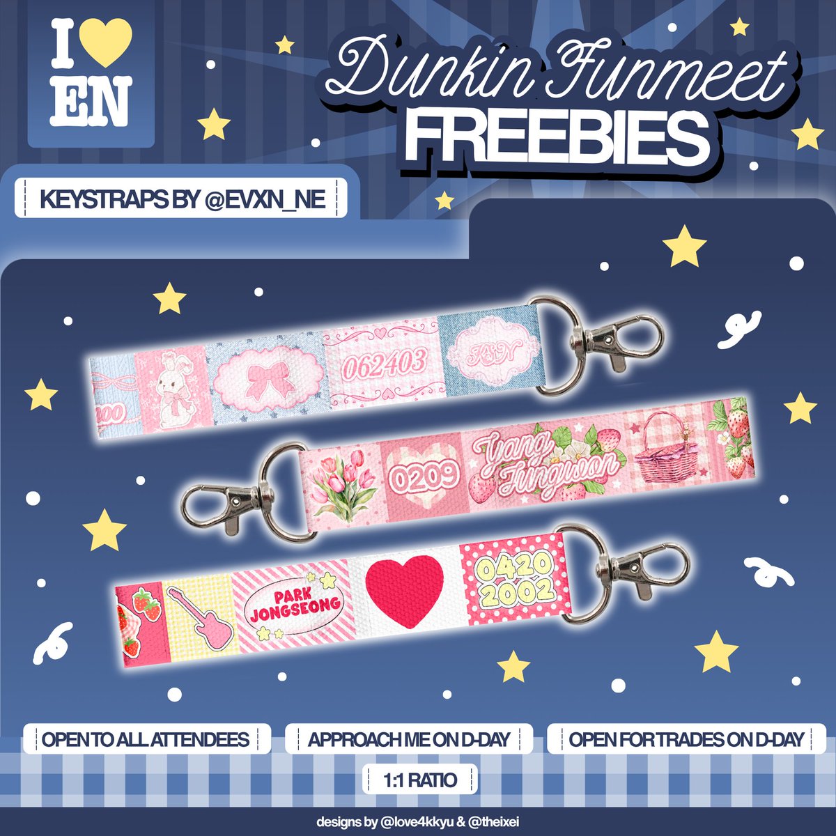 evxn_ne's tweet photo. hello! i'll be giving a freebies on dunkin funmeet! strictly 1:1 only. ☺️

you can check the mechanics below! 🤘🏻

#DunkinPH_ENDLESS #ENDLESSFunmeet
#ENHYPEN https://t.co/9LhHt1zaSV