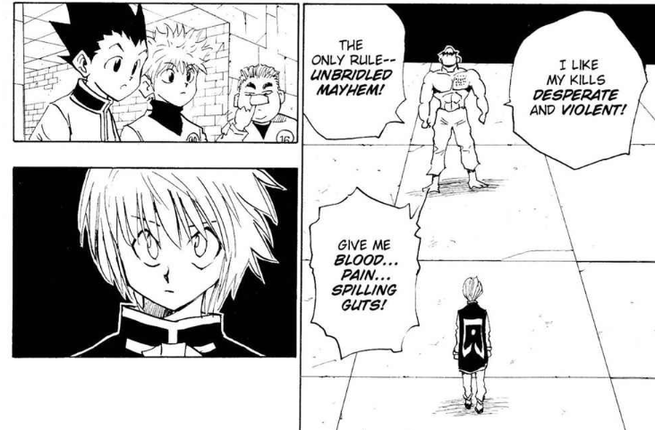SolerusHD's tweet photo. HEY. Detallazo pero en el manga los ojos de Kurapika se volvieron escarlatas sin nisiquiera mencionar algo del Ryodan en ese punto. Se molesto aun con detalles mas generales.

#hxh https://t.co/7lI1xFzRqB