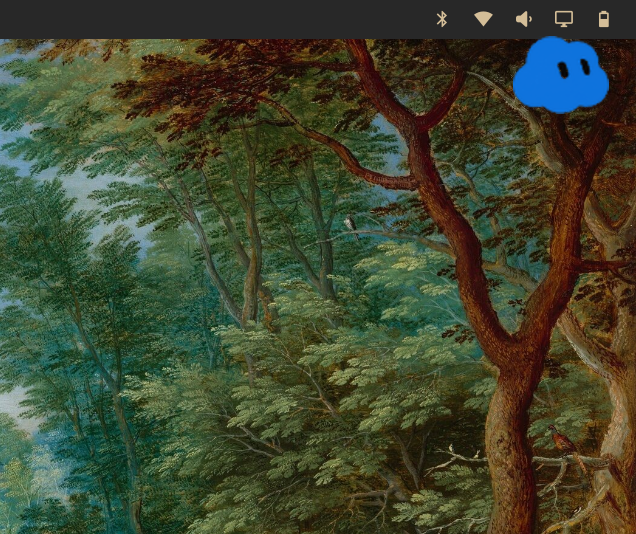 HouseOfTheHoly2's tweet photo. Built myself a Grok Bot desktop pet plug in. super + control + down arrow drops him down from the top bar, click on him to chat and ask him to build more stuff for me @dhh @JWWeatherman_ living in the Diamond Age here. https://t.co/3MAoBJ5cjl
