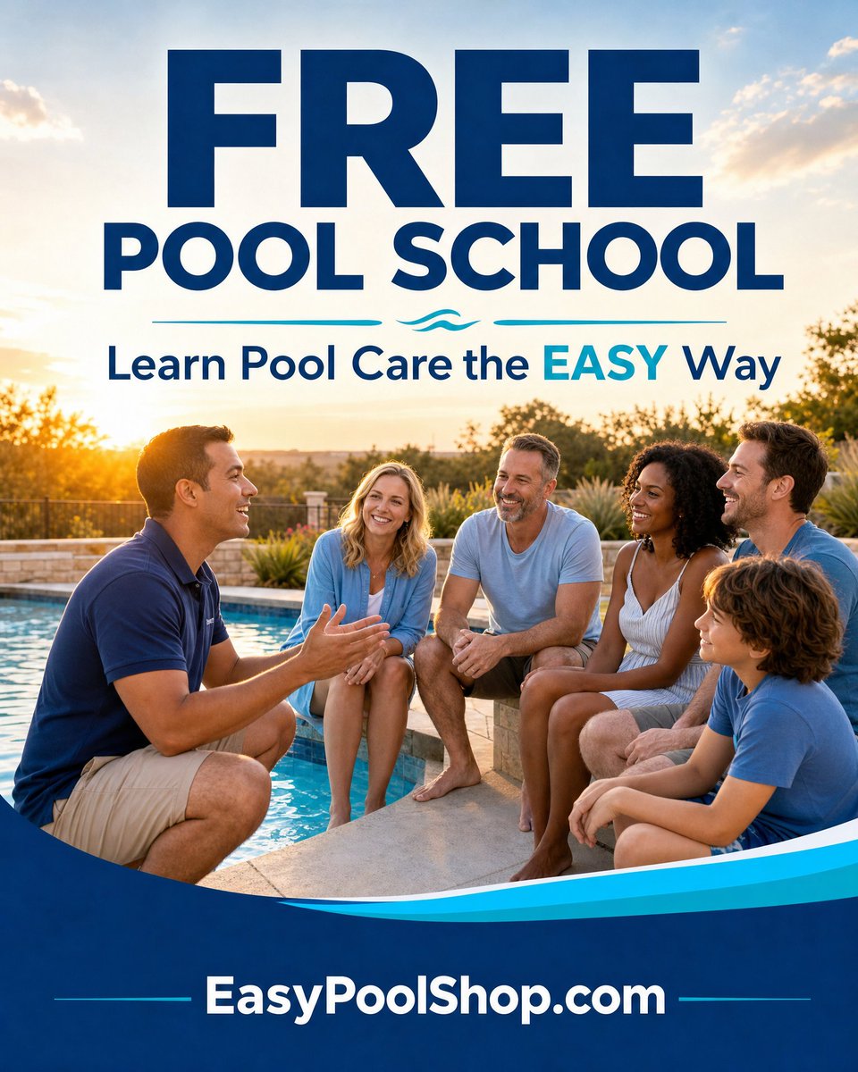 EasyPools's tweet photo. Pool care doesn’t have to be complicated. 💦

Learn how to keep your swimming pool clean, clear, and ready to enjoy with FREE Pool School from Easy Pool Shop.

Start at https://t.co/bbdTfotjjm.

#PoolCare #FreePoolSchool https://t.co/QhqZjbc1ku