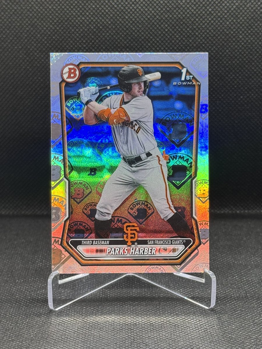 tw804's tweet photo. PC Card of the Day: 2026 Bowman Prospects Bowman Logo Pattern #BP-43 Parks Harber https://t.co/YFSNPMkka2
