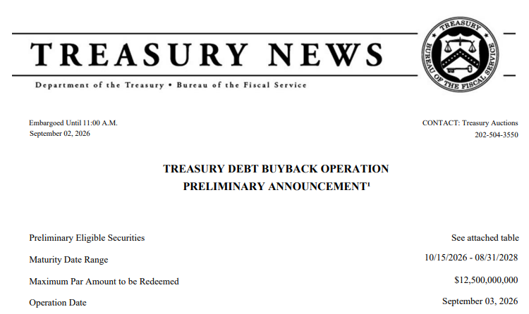 coinbureau's tweet photo. 🚨HUGE: The US government now spends over $1 TRILLION a year on interest, and tomorrow it starts buying back its OWN debt.

The Treasury is set to repurchase $12.5 BILLION as bond yields hit their highest levels in nearly TWO decades.

Days ago at the G20, Bessent said "I have not bought anything yet."

His former mentor Druckenmiller publicly warned the government should NOT be intervening in the bond market at all.
