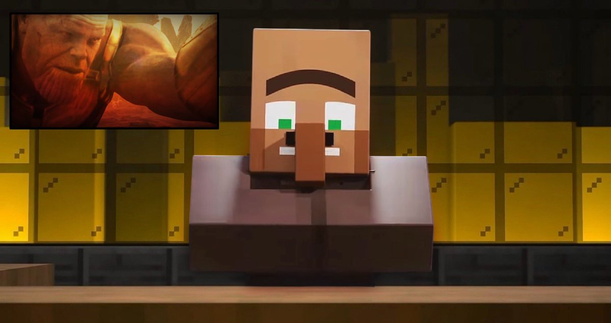 Villager__News's tweet photo. [BREAKING NEWS!!]
“We are back from our little hiatus for some NEWS! 

The Mad Titan known as “Thanos” has been seen in Parody Twitter! 

If this is true we know his intentions aren’t gonna end well in our part stay safe everyone..

I’m Villager #5 and you’re on Villager News https://t.co/LM9tzgoFuS