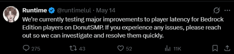 Luke_YTP's tweet photo. @RBXEventHunters this is the same guy btw, he deleted his tweet after i called him out and was also making fake leaks for fortnite too. this guy is larping as a donut smp staff, then a fortnite leaker, then now a roblox staff. this guy is NOT trustworthy @RBXEventHunters READ BEFORE MAKING NEWS https://t.co/qtC2gFrORL