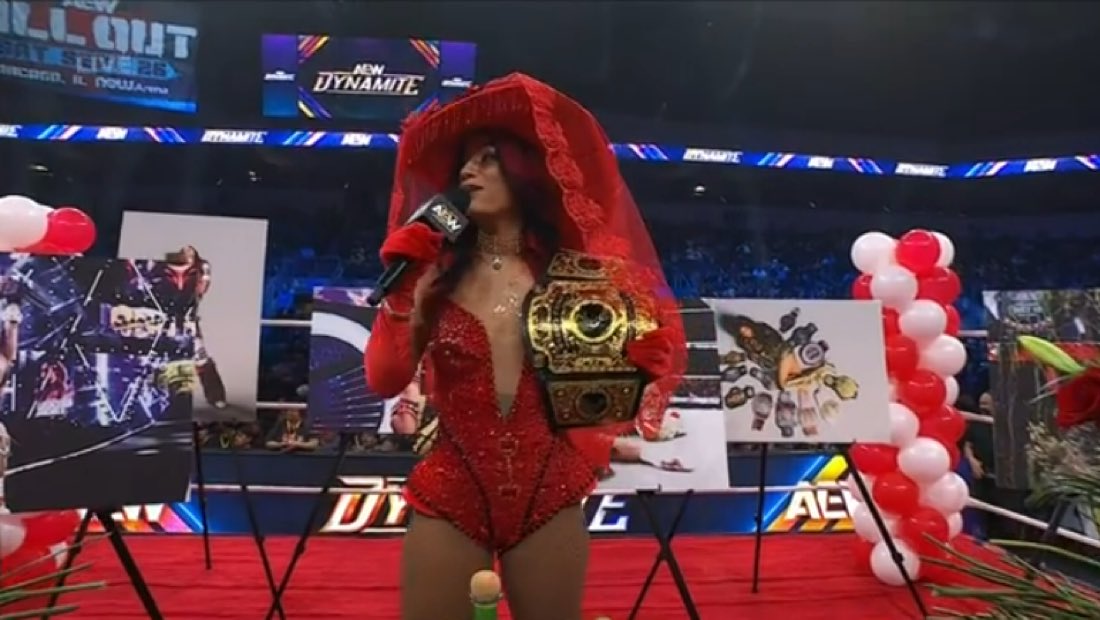 WrestlePurists's tweet photo. “I took a bet on myself and this is what happens when you stop asking for permission to be great.”

- Mercedes Moné

#AEWDynamite https://t.co/OisqR879oS